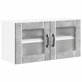 Wall Glass Cabinet LUCCA Concrete Grey 80 x 31 x 40 cm 884948