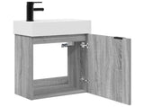 Bathroom Vanity Unit with Tap Grey Sonoma 45.5 x 22.5 x 84 cm 889430