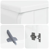 3 Piece Bathroom Cabinet Set ZWOLLE High Gloss White 3417436