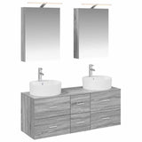 Bathroom Furniture Set 5 pcs Grey Sonoma 3406916