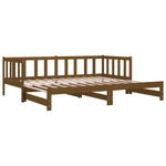 ZNTS Pull-out Day Bed without Mattress Honey Brown 2xcm 814667