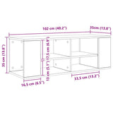 TV Cabinet Set Artisan Oak 102 x 35 x 35 cm Engineered Wood 875126