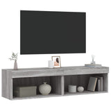 TV Cabinets with LED Lights 2 pcs Grey Sonoma 60x30x30 cm 837138