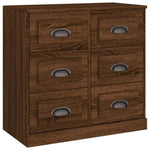 Sideboards 2 pcs Brown Oak Engineered Wood 3185286