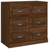 Sideboards 2 pcs Brown Oak Engineered Wood 3185286