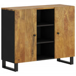 ZNTS Sideboard with 2 Doors 90x33x75 cm Solid Wood Mango 352928