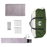 Family Tent Green 18-Person 185T Polyester with PU Coating 42017397