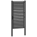 Garden Gate Lockable Black 100x180 cm Aluminium 42004149