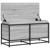 Storage Box with Lid Grey Sonoma 100x40x51.5 cm Engineered Wood 848807