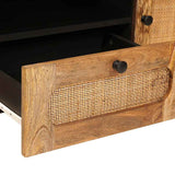 TV Cabinet with Drawer Brown 105 x 33 x 46 cm Solid Mango Wood 4018058