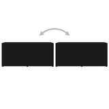 TV Cabinet Black 80x34x36 cm Engineered Wood 801851