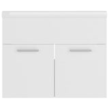 Sink Cabinet with Built-in Basin White Engineered Wood 3070820