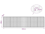 Gabion with 5 mm Wire and 5x10 cm Mesh 600x30x200 cm 3464694