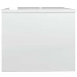 Coffee Table High Gloss White 80x50x42.5 cm Engineered Wood 809734