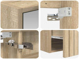 Bathroom Cabinet Set 5 pcs Sonoma Oak Engineered Wood 3406593