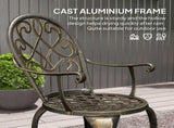 Three-Piece Elegant Aluminium Garden Set - Bronze Tone T3398P323815
