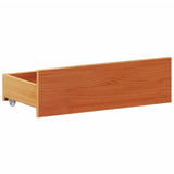 Bed Frame without Mattress with Headboard Wax Brown 180x200 cm Super King Solid Wood Pine 3308758