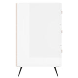 Bedside Cabinet High Gloss White 40x40x66 cm Engineered Wood 827630