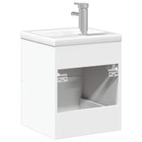 Bathroom Sink Cabinet with Built-in Basin White 3278755