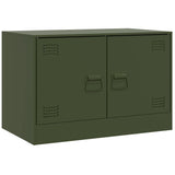 TV Cabinet Olive Green 67x39x44 cm Steel 841639
