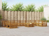 Outdoor Sofa Set 11 pcs Natural Solid Acacia Wood 3375579