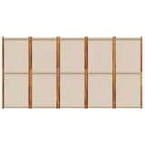 5-Panel Room Divider Taupe 350x180 cm 4003365