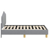 Toddler Bed Frame with Headboard Light Grey 70 x 140 cm Fabric 42011039