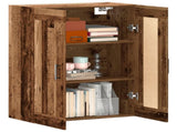 Wall Mounted Cabinet Old Wood 69.5x34x90 cm Engineered Wood 857308
