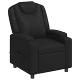 Recliner Massage Chair Black 75 x 95 x 106 cm Fabric 42051147