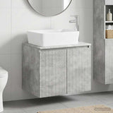 Bathroom Furniture Set Concrete Grey Engineered Wood 3404333