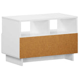 TV Stand 60 x 34.5 x 40 cm High Gloss White Engineered Wood 8011463