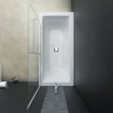 144678 Folding Shower Enclosure 2 Panels ESG 95x140 cm
