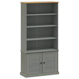 Bookcase VIGO Grey 85x35x170 cm Solid Wood Pine 353198