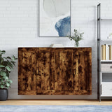Wall Mounted Cabinets 2 pcs Smoked Oak Engineered Wood 3198022