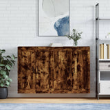 Wall Mounted Cabinets 2 pcs Smoked Oak Engineered Wood 3198022
