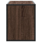 TV Cabinet Brown Oak 100x31x39.5 cm Engineered Wood and Metal 848938