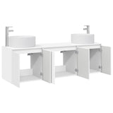 Bathroom Cabinet Set 3 pcs High Gloss White 3405731