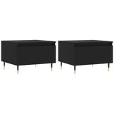 Coffee Tables 2 pcs Black 50x46x35 cm Engineered Wood 830847