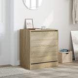 Shoe Cabinet Sonoma Oak 60x42x69 cm Engineered Wood 839982