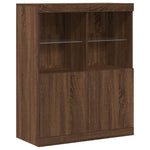 Sideboard Brown Oak 81x37x100 cm Engineered Wood 3318623