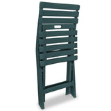 Garden Furniture Set Green Plastic Small Foldable Bistro Set 43582