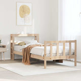 Bed Frame without Mattress 90x200 cm Solid Wood Pine 3305755