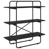 Bookshelf 3-Tier 100 x 35 x 105 cm PB Black Oak 8007792
