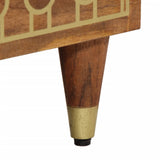 Side Cabinet 60x33x75 cm Solid Wood Mango 358287