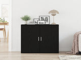 Sideboard Black Oak 79 x 38 x 80 cm Engineered Wood 862269