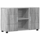 Sideboard with Shelf FLORIN Grey Sonoma 88.5 x 30.5 x 55.5 cm 880297