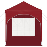 Pop-up Party Tent 192 x 192 x 245 cm Burgundy 42019829