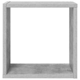 807012 Wall Cube Shelves 6 pcs Concrete Grey 30x15x30 cm