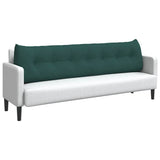 Back Pillow Dark Green 200 x 24 x 50 cm Fabric 42014591