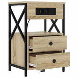 Bedside Cabinet Sonoma Oak 40 x 31 x 60 cm Engineered Wood 859462